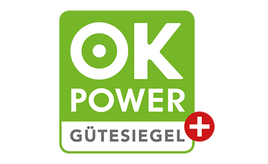Ok-Power+ Gütesiegel