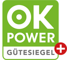 Unser Ökostrom ist ok-power+ zertifiziert.