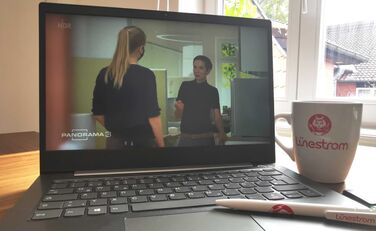 Laptop mit Standbild einer NDR-Reportage